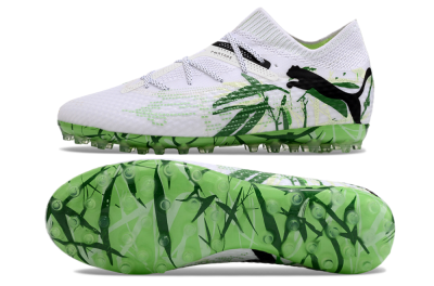 Puma Future 7 Ultimate MG Low-Tops Football Boots - White/Black/Green