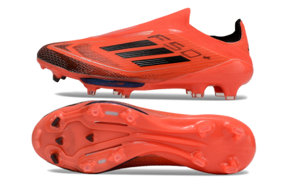 Adidas F50 Lightstrike Pro Laceless FG Low-Tops Football Boots - Red/Black/White