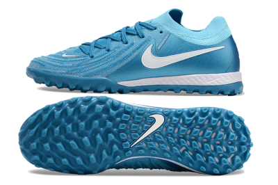 Nike Phantom GX 2 Elite TF Low-Tops Football Shoes - Blue Fury/White