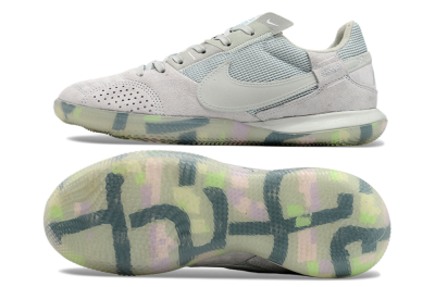 Nike Street Gato IC Low-Tops Football Shoes - Grey/Green/Mint