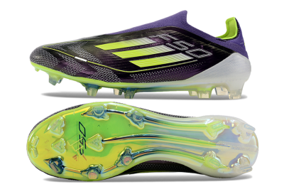 Adidas F50+ Adizero FG Low-Tops Football Boots - Purple/Yellow/Blue
