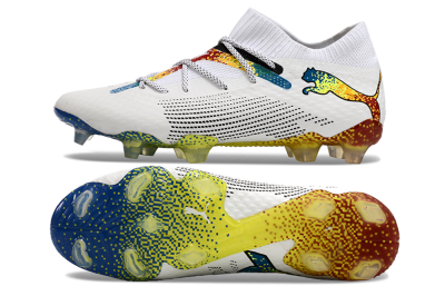 Puma Future Ultimate FG Low-Tops Football Boots - White/Blue/Red