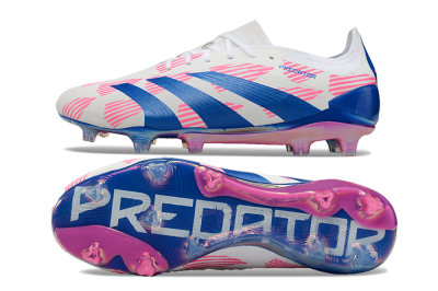 Adidas Predator Accuracy Elite FG Low-Tops Football Boots - White/Pink/Blue