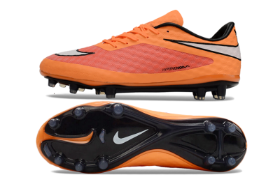 Nike Hypervenom Phantom FG Low-Tops Football Boots - Orange/White