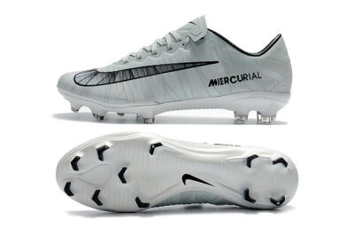 Nike Mercurial Vapor 11 FG Low-Tops Football Boots - White/Black/Blue