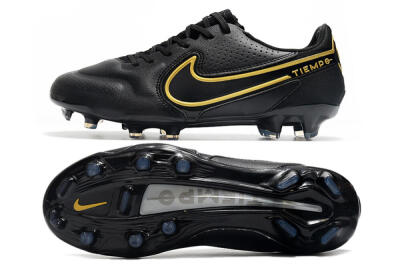 Nike Tiempo Legend 9 Elite FG Low-Tops Football Boots - Black/Yellow