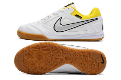 Supreme x Nike SB Gato IC Low-Tops Football Shoes - White/Silver/Yellow