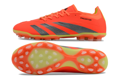 Adidas Predator 24 Elite AG Low-Tops Football Boots - Red/Silver/Yellow