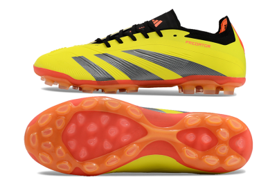 Adidas Predator 24 Elite AG Low-Tops Football Boots - Yellow/Silver/Red