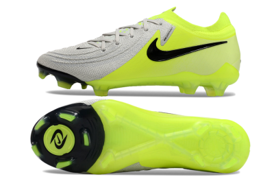 Nike Phantom GX Elite FG Low-Tops Football Boots - Grey/Yellow/Black