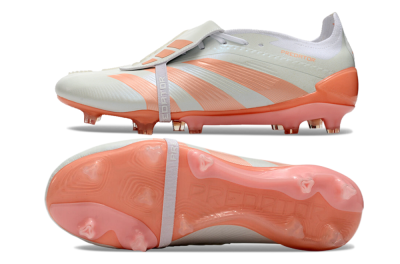 Adidas Predator Elite Foldover Tongue FG Low-Tops Football Boots - Beige/white/Orange