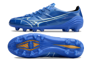 Mizuno Monarcida Alpha FG Low-Tops Football Boots - Blue/White/Yellow