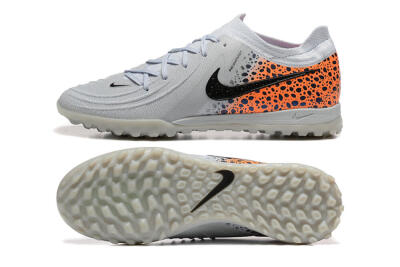 Nike Phantom GX 2 Elite TF Low-Tops Football Shoes - Grey/Black/Leopard