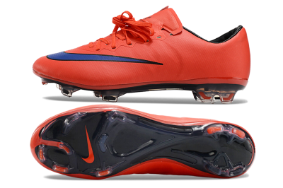 Nike Mercurial Vapor 10 FG Low-Tops Football Boots - Red/Blue/Black
