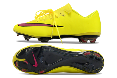 Nike Mercurial Vapor 10 FG Low-Tops Football Boots - Yellow/Black/Red