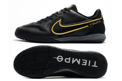 Nike React Tiempo Legend 9 Pro IC Low-Tops Football Shoes - Black/Gold/White