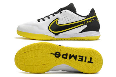 Nike React Tiempo Legend 9 Pro IC Low-Tops Football Shoes - White/Yellow/Black