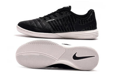 Nike Lunar Gato 2 IC Low-Tops Football Shoes - Black/Silver/White