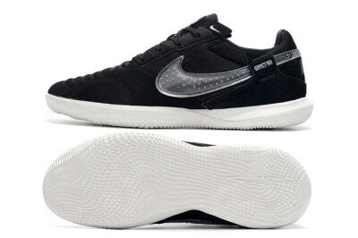 Nike Street Gato IC Low-Tops Football Shoes - Black/White