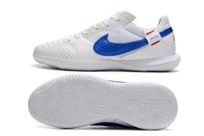 Nike Street Gato IC Low-Tops Football Shoes - White/Red/Blue