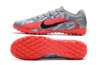 Nike Mercurial Vapor 13 Pro TF Low-Tops Football Shoes - Grey/Black/Red