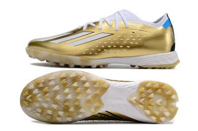 Adidas X Speedportal.1 TF Low-Tops Football Shoes - Gold/White/Blue