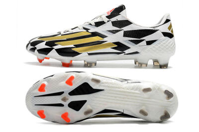 Adidas F50 Adizero Ghosted FG Low-Tops Football Boots - White/Black/Gold