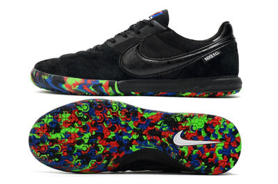 Nike Premier 2 Sala IC Low-Tops Football Shoes - Black/Red/Green/Blue
