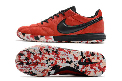 Nike Premier 2 Sala IC Low-Tops Football Shoes - Red/Black/White