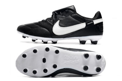 Nike The Premier 3 FG Low-Tops Football Boots - Black/White