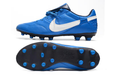 Nike The Premier 3 FG Low-Tops Football Boots - Blue/White/Black