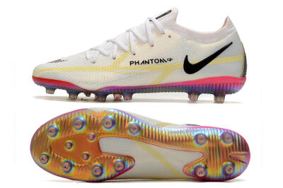 Nike Phantom GT Elite AG Low-Tops Football Boots - White/Gold/Black