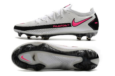 Nike Phantom GT Elite FG Low-Tops Football Boots - White/Black/Pink