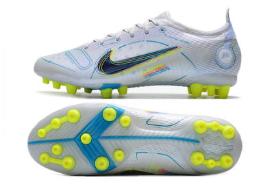 Nike Mercurial Vapor 14 Elite AG Low-Tops Football Boots - White/Blue/Yellow
