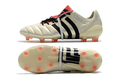 Adidas Predator Mania Champagne FG Low-Tops Football Boots - Gold/Black/Red