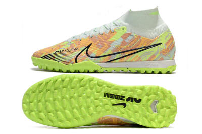 Nike Air Zoom Mercurial Superfly 9 Elite TF High-Tops Football Shoes - Yellow/Brown/Black