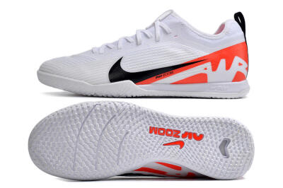 Nike Air Zoom Mercurial Vapor 15 Pro IC Low-Tops Football Shoes - White/Black/Red