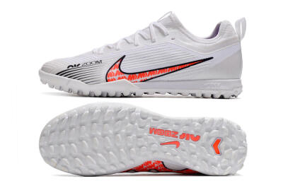 Nike Air Zoom Mercurial Vapor 15 Pro TF Low-Tops Football Shoes - White/Black/Red