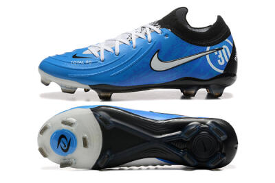 Nike Phantom Luna Elite Total 90 FG Low-Tops Football Boots - Blue/Silver/Black