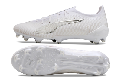 Puma Ultra 5 Ultimate FG Low-Tops Football Boots - White/Silver