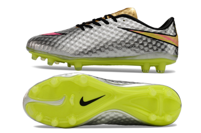 Neymar x Nike Hypervenom Phantom Liquid Diamond FG Low-Tops Football Boots - Silver/Yellow/Pink/Gold