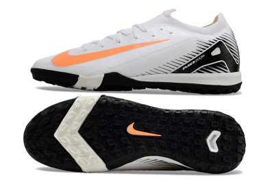 Nike Air Zoom Mercurial Vapor 16 Elite TF Low-Tops Football Shoes - White/Black/Orange