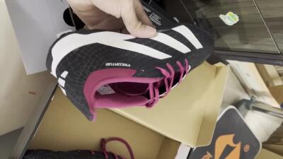 Adidas Predator 24 Elite TF Low-Tops Football Boots - Black/Beige/Pink