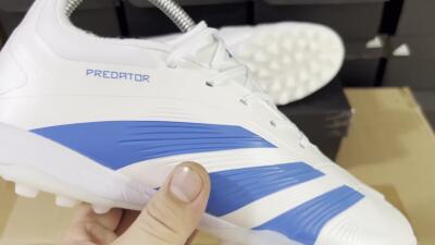 Adidas Predator 24 Elite TF Low-Tops Football Shoes - Beige/White/Blue