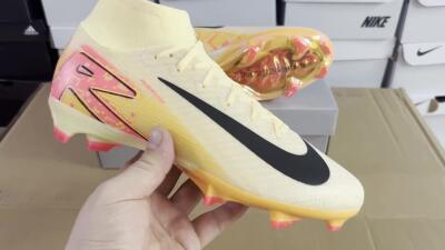 Nike Air Zoom Mercurial Superfly 10 Elite FG High-Tops Football Boots - Yellow/Black/Pink/Gold