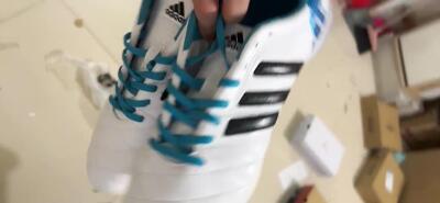 Adidas AdiPure 11Pro X PD25 Trx TF Low-Tops Football Shoes - White/Black/Blue