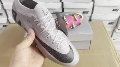 Nike Air Zoom Mercurial Vapor 15 Elite FG Low-Tops Football Boots - Grey/Black/Gold