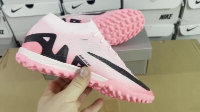 Nike Air Zoom Mercurial Vapor 15 Elite TF Low-Tops Football Shoes - Pink/Black