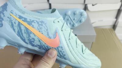 Nike Phantom Luna Elite AG Low-Tops Football Boots - Jade/Pink/Yellow