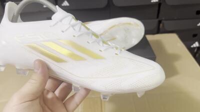 Adidas F50 Adizero FG Low-Tops Football Boots - White/Gold